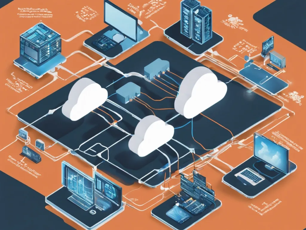 Laptops connected to the Internet over SD-Wan